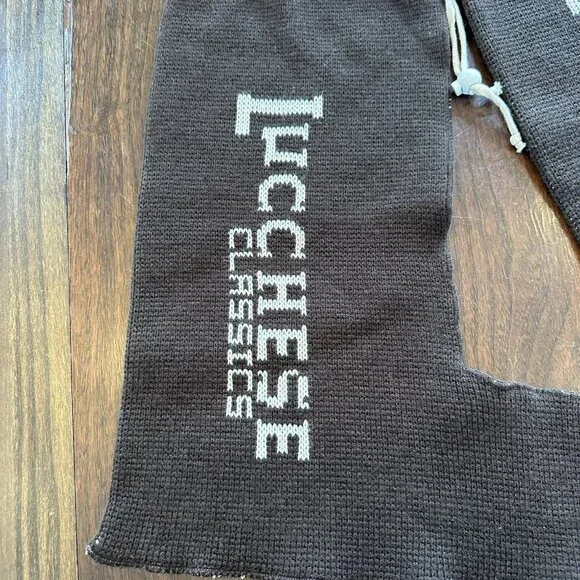 1 Pair Vintage Brown Knit Lucchese Classics Boot Storage Bags - Picture 2 of 3